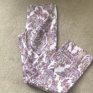 J. McLaughlin sequined silk lined long pants 8